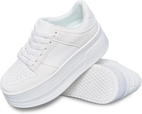 أحذية رياضية كلاسيكية للأزياء ، أحذية رياضية مقاومة للانزلاق ودائمة ، وأحذية بيضاء خفيفة ، خفيفة الوزن ، الحد الأدنى in Kuwait