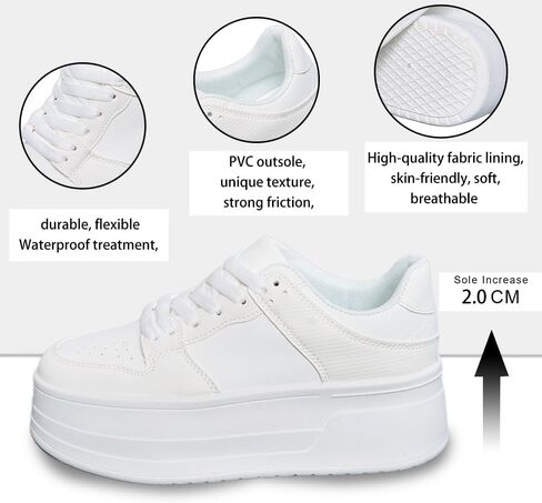 أحذية رياضية كلاسيكية للأزياء ، أحذية رياضية مقاومة للانزلاق ودائمة ، وأحذية بيضاء خفيفة ، خفيفة الوزن ، الحد الأدنى in Kuwait