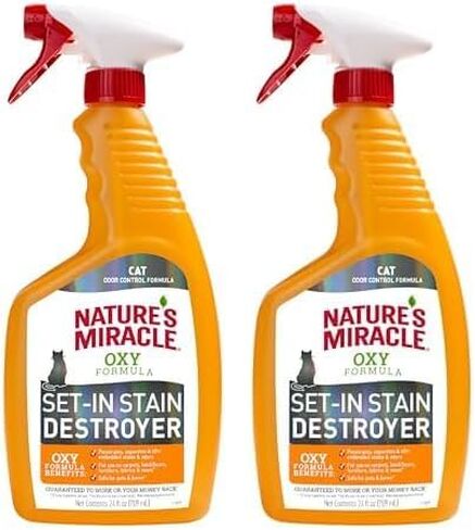 Nature's Miracle Just for Cats Oxy Stain and Odor Remover RED 128 Fl Oz (Pack of 1) in Kuwait