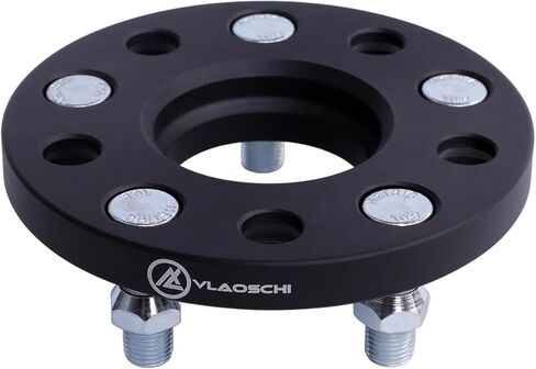 VLAOSCHI Black Forged 5x120 Hubcentric Wheel Spacers 15mm with 14x1.5 Studs 64.1mm Hub Bore Compatible with Honda-Acura-Tesla for Odyssey Pilot Ridgeline MDX | 2012+ Model S | 2016+ Mode X - Pack of 2 in Saudi Arabia