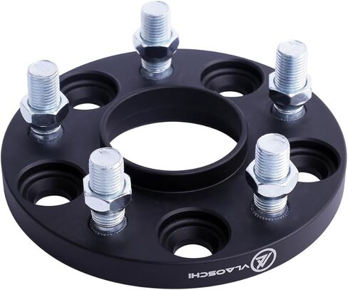 VLAOSCHI Black Forged 5x120 Hubcentric Wheel Spacers 15mm with 14x1.5 Studs 64.1mm Hub Bore Compatible with Honda-Acura-Tesla for Odyssey Pilot Ridgeline MDX | 2012+ Model S | 2016+ Mode X - Pack of 2 in Saudi Arabia