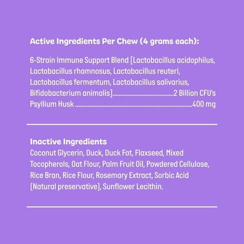 | Pet Probiotics for Dogs | Dog Probiotics and Digestive Enzymes for Dogs Diarrhea, Gut Health for Dogs | Probiotic Chews for Dogs w/Fiber, Puppy probiotic Digestive Health, 120 ct in Saudi Arabia