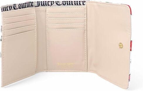 Juicy Couture Double Sided Trifold Wallet (Liquorice Heart Quilt), 13JCCECJC in Saudi Arabia
