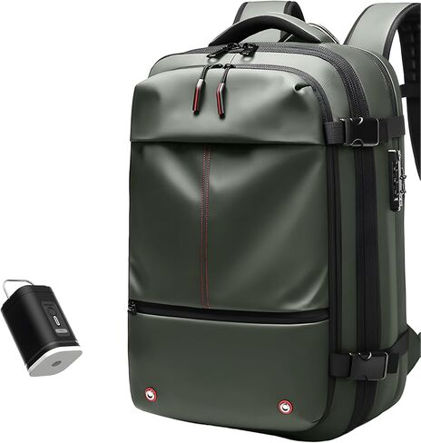 Vacpack, Vacuum Backpack, Carry On Airback Backpack, 60L Expandable Travel Airbag with Vacuum Seal Compression, Water Resistant, TSA Anti-Theft (Electric Air Pump Included) in Saudi Arabia