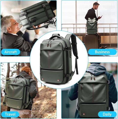 Vacpack, Vacuum Backpack, Carry On Airback Backpack, 60L Expandable Travel Airbag with Vacuum Seal Compression, Water Resistant, TSA Anti-Theft (Electric Air Pump Included) in Saudi Arabia