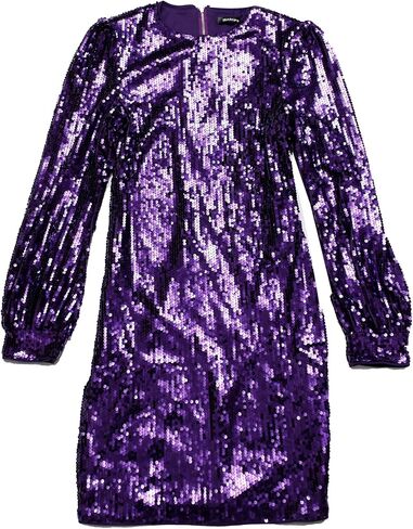 Allegra K Sequin Dress for Women's Lantern Long Sleeve Sparkle Bodycon Party Club Mini Dresses in Saudi Arabia