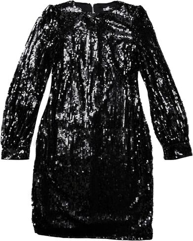 Allegra K Sequin Dress for Women's Lantern Long Sleeve Sparkle Bodycon Party Club Mini Dresses in Saudi Arabia