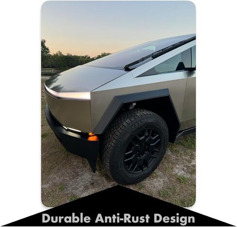 قبعات مركزية العجلات الأساسية الممتازة (4pcs) وأغطية الجوز العروة (24pcs) لـ Tesla Cybertruck | متوافق مع العجلات الأساسية طوال الموسم وعجلات الإنترنت في جميع التضاريس (أسود غير لامع) مصنوعة في الولايات المتحدة الأمريكية in Kuwait