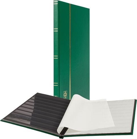 Lighthouse Hardcover Stamp Album Stockbook With 64 Black Pages, Blue, LS4/32 in Kuwait