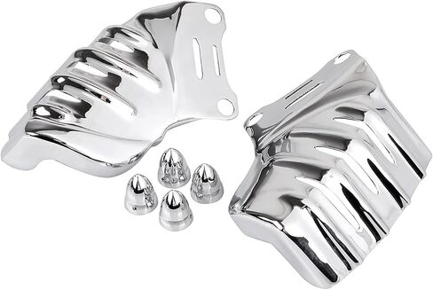 أغطية إدراج فرامل فرامل فرامل SHMT Chrome لـ Harley Touring Road King Ultra Limited Electra Glide Glide Glide 2008-2023 & VRSCAW 2007-2010 ، 1 زوج in Kuwait
