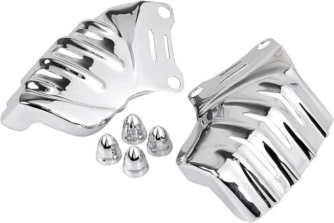 SHMT Chrome Front Brake Caliper Insert Covers For Harley Touring Road King Ultra Limited Electra Glide Street Glide 2008-2023 & VRSCAW 2007-2010, 1 Pair in Kuwait