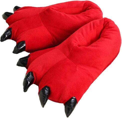 Unisex Paw Claw Slippers Funny Animal Plush Costume Shoes Plush Fuzzy Warm Home House Shoes Slipper for Indoor in Kuwait