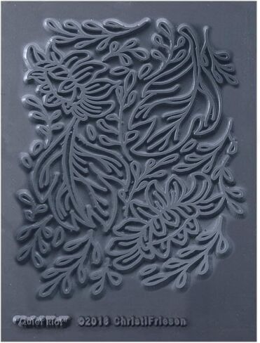AVES Co Rubber Texture Clay Stamp - Make an Impression with Christi Friesen Stamps, Van Gogh Texture, Use with All Type of Clay, Paper and Fabrics in Kuwait
