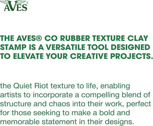 AVES Co Rubber Texture Clay Stamp - Make an Impression with Christi Friesen Stamps, Van Gogh Texture, Use with All Type of Clay, Paper and Fabrics in Kuwait