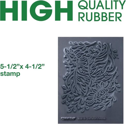 AVES Co Rubber Texture Clay Stamp - Make an Impression with Christi Friesen Stamps, Van Gogh Texture, Use with All Type of Clay, Paper and Fabrics in Kuwait