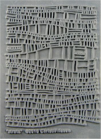 AVES Co Rubber Texture Clay Stamp - Make an Impression with Christi Friesen Stamps, Van Gogh Texture, Use with All Type of Clay, Paper and Fabrics in Kuwait