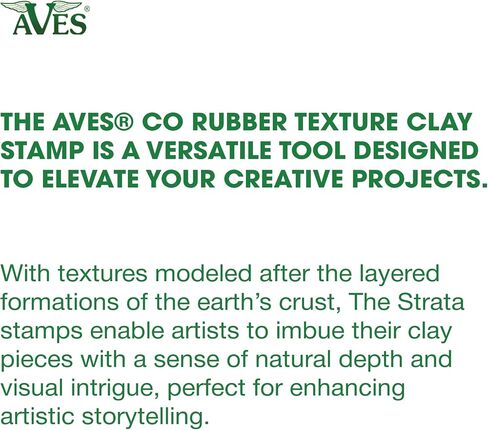 AVES Co Rubber Texture Clay Stamp - Make an Impression with Christi Friesen Stamps, Van Gogh Texture, Use with All Type of Clay, Paper and Fabrics in Kuwait