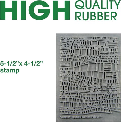 AVES Co Rubber Texture Clay Stamp - Make an Impression with Christi Friesen Stamps, Van Gogh Texture, Use with All Type of Clay, Paper and Fabrics in Kuwait