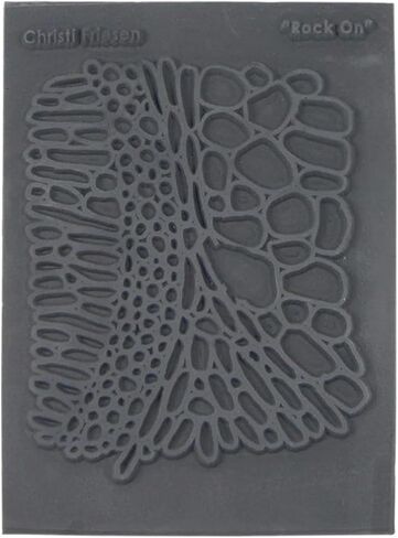 AVES Co Rubber Texture Clay Stamp - Make an Impression with Christi Friesen Stamps, Van Gogh Texture, Use with All Type of Clay, Paper and Fabrics in Kuwait