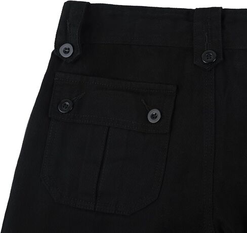 Womens Straight Wide Leg Cargo Jeans Vintage Flap Pocket Cargo Pants Baggy Y2k Pants in Kuwait