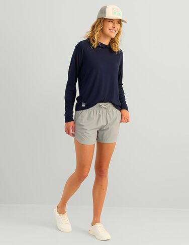 HUK Women's A1a Quick-Dry Fishing Shorts,UPF 30+Sun Protection,4" Inseam, Breathable with Elastic Waistband & Built-in Brief in Saudi Arabia