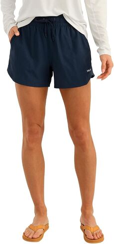 HUK Women's A1a Quick-Dry Fishing Shorts,UPF 30+Sun Protection,4" Inseam, Breathable with Elastic Waistband & Built-in Brief in Saudi Arabia