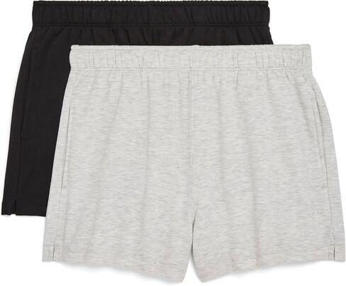 Danskin Women's 2 Pack Fleece سحب على السراويل القصيرة in Saudi Arabia