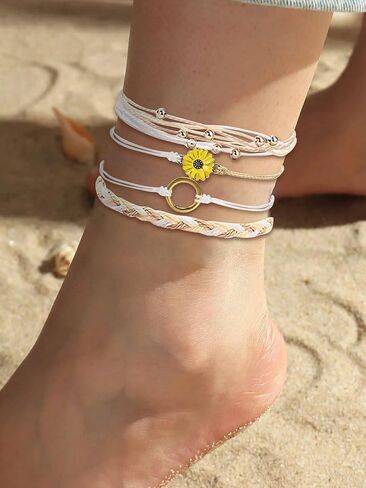 Long tiantian Friendship Bracelets Boho Waterproof String Bracelets for Women Beach Jewelry Trendy Stuff Adjustable Wave Surfer Bracelet Gifts for Firend Vacation Jewelry for Women in Saudi Arabia
