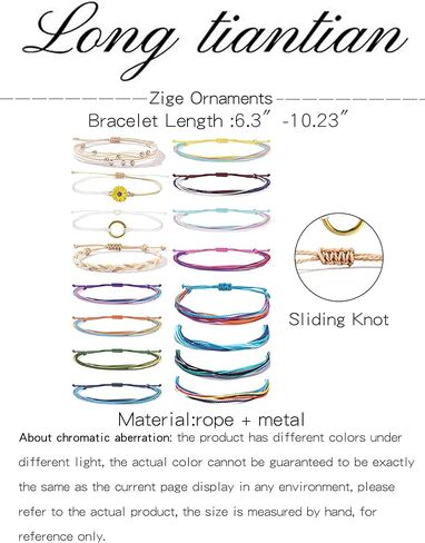 Long tiantian Friendship Bracelets Boho Waterproof String Bracelets for Women Beach Jewelry Trendy Stuff Adjustable Wave Surfer Bracelet Gifts for Firend Vacation Jewelry for Women in Saudi Arabia