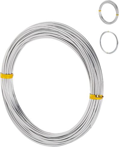 Mr. Pen- Aluminum Wire, 1.5 mm, 32.5 Feet, 1 Roll, Craft Wire, Metal Wire, Armature Wire, Crafting Wire, Bendable Wire, Wire for Crafts, Sculpting Wire, Doll Armature, Flexible Wire, Modeling Wire in Saudi Arabia
