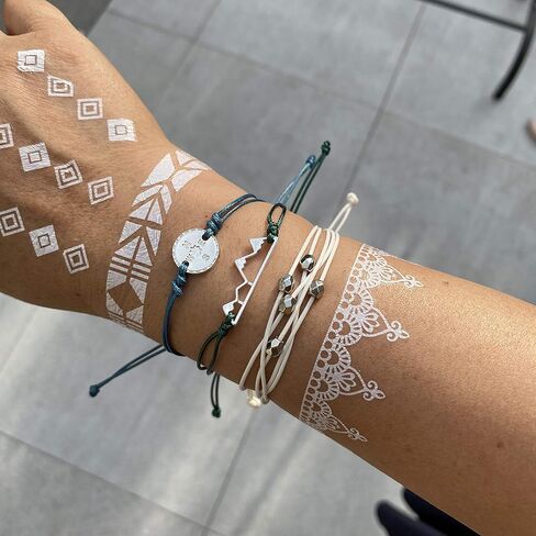 Long tiantian Friendship Bracelets Boho Waterproof String Bracelets for Women Beach Jewelry Trendy Stuff Adjustable Wave Surfer Bracelet Gifts for Firend Vacation Jewelry for Women in Saudi Arabia