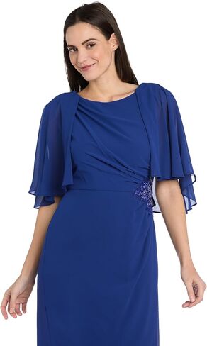 R&M Richards Women's Geo Noir Wrap Dress in Saudi Arabia