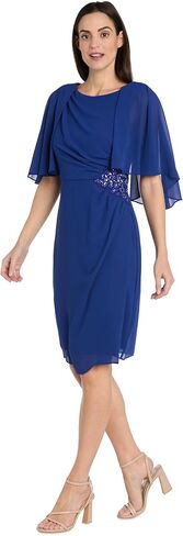 R&M Richards Women's Geo Noir Wrap Dress in Saudi Arabia