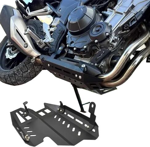 Front Skid Plate Compatible with CB500X CB400X 2019-2021 Engine Mud Guard Cover Compatible with CB500X CB400X 2019-2021 (Black) in Kuwait
