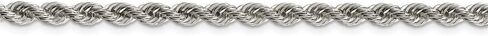925 Sterling Silver 4.3mm Solid Rope Chain Necklace - with Secure Lobster Lock Clasp in Saudi Arabia