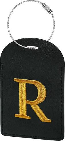 Gloppie Initial Luggage Tags TSA Approved Embroidered Monogrammed Letter Luggage Tag for Suitcases R in Saudi Arabia