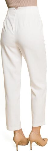 Love Tree Womens Juniors High Waist Slim-Fit Trouser Ankle-Length Dress Pants in Kuwait