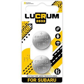 Key Fob Battery Replacement for Subaru (2015-2025) 2PCs CR2032 for Car Remote Key for Ascent BRZ Forester Impreza Outback STI WRX CR 2032