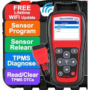Autel TPMS Programming Tool TS508WF ، مبرمج مستشعر TPMS ، TPMS TOLERN ، أداة إعادة تعيين TPMS ، تنشيط استشعار قراءة النسخ ، تحديث WIFI مجاني Lifetime ، TS408S TS501 PRO TS508