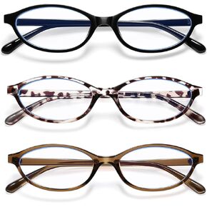 Kuguaok Retro Oval Blue Light Glocking Glockes for Women 90s Cat Small Cat Eyeglasses Framing Gaming TV Gluelight Classes