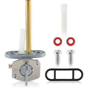 Fuel Valve Petcock 55X-24500-02-00 Tank Switch Fuel Valve Petcock W/Lever Screw Compatible with Yamaha TY350 TY 350 1985 1986
