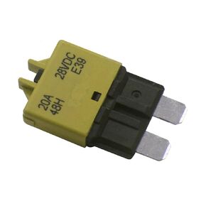 ZOOKOTO 1pcs 30A Circuit Breaker Blade Fuse E39K (T3) Manual Reset Fuse for Car Truck RV Automotive Marine Boat Trolling Motor & Custom Wiring Audio Battery Protection/Low Profile ATC/ATO