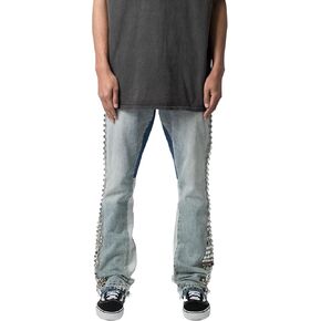 mnml Men's B572 Studded Flare Denim