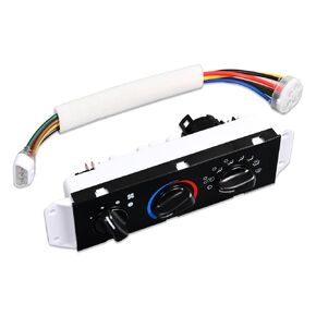لوحة التحكم في المناخ الأمامية A/C Heater Control متوافقة مع 2005-2006 Jeep Wrangler Rubicon ، SE ، Sport ، غير محدود ، غير محدود ، × 2.4L L4 4.0L L6 الغاز استبدال# 55056558AA ، 5505658AB
