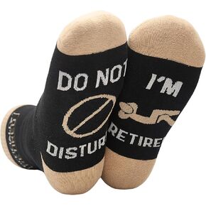 InnoBeta Funny Retirement Gifts for Men Women 2025, Humorous Happy Retirement Gifts, One Size Crew Socks, Do Not Disturb I'm Retired