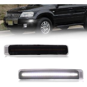 عاكس المصد الأمامي متوافق مع Mercury Mariner 2005-2007 ، [DOT] [IP67 مقاوم للماء] غطاء عاكس المصد الأمامي [بدون لمبات] ، 2 أجهزة كمبيوتر ، عدسة العنبر