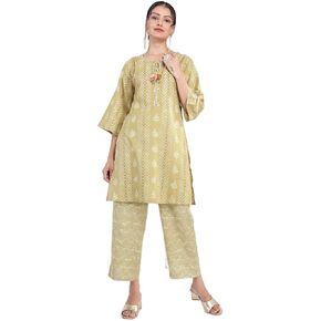 Printed Womens Co-Ord Set with Tassels