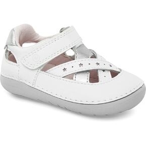 Stride Rite Girls Soft Motion Kiki 2.0 First Walker Shoe, White, 4 X-Wide Toddler