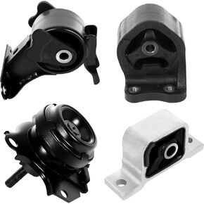 SCITOO Engine Motor Mount Transmission Mount Set Compatible with 2002-2006 for Honda for CR-V 2003-2011 for Honda for Element,OE A6597 A6596 A4504 A4506