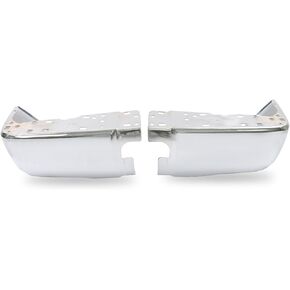 Labwork Chrome chrome exper end caps محدد بديلاً يمينًا ويسارًا لعام 2014-2021 Toyota Tundra بدون ثقوب مستشعر للوقوف السيارات To1104123 to1105123